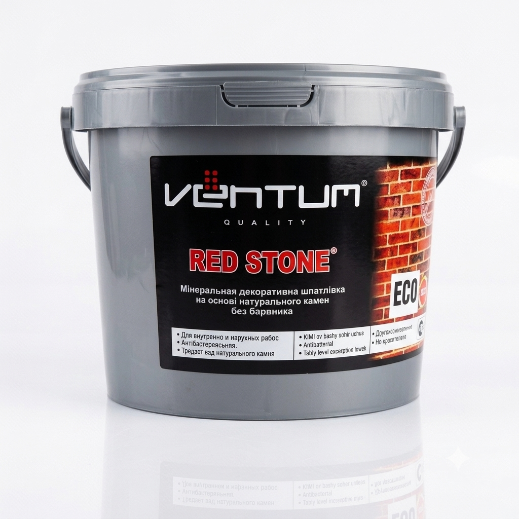 Gemini_Generated_Image_65brsv65brsv65br Декоративная шпаклёвка Ventum Travertin Red Stone Eko — изображение 1